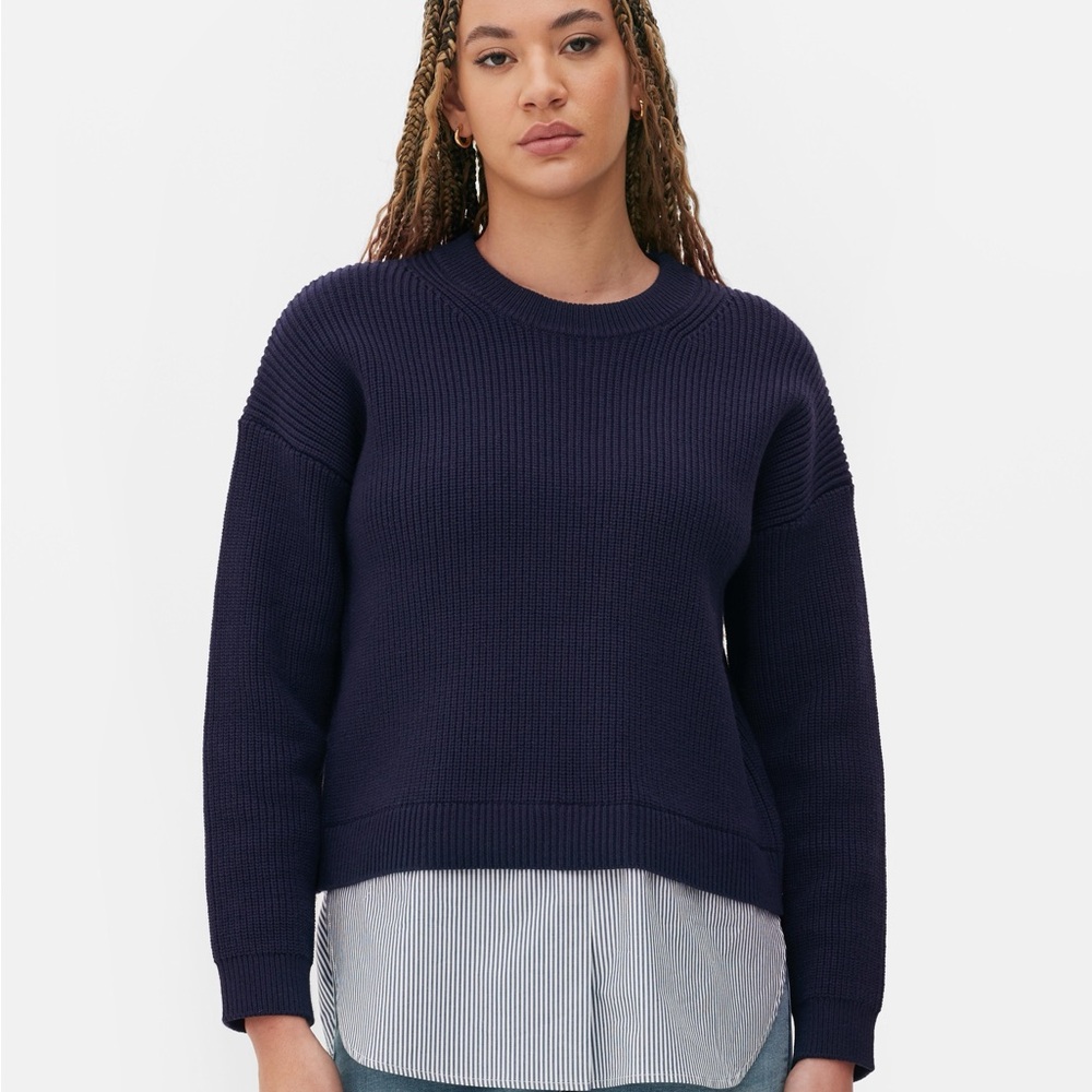 Primark Dark Blue Crew Neck Sweater